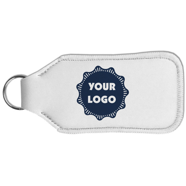 Logo Sanitizer Holder Keychain - Large (Back)