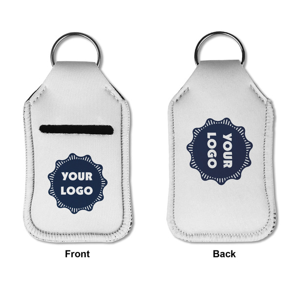 Logo Sanitizer Holder Keychain - Small APPROVAL (Flat)