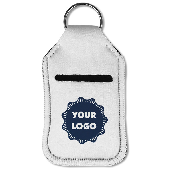 Logo Sanitizer Holder Keychain - Small (Front Flat)
