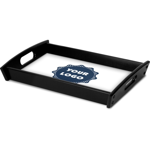 Logo Serving Tray Black - Corner