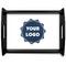Logo Black Wooden Tray - Large