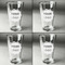 Logo Set of Four Engraved Beer Glasses - Individual View