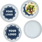 Logo Glass Lunch / Dinner Plate 10" - Set of 4