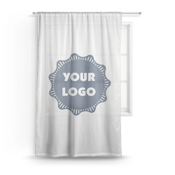 Logo Sheer Curtain - 50" x 84"