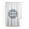 Logo Sheer Curtain With Window and Rod