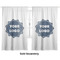 Logo Sheer Curtains Double