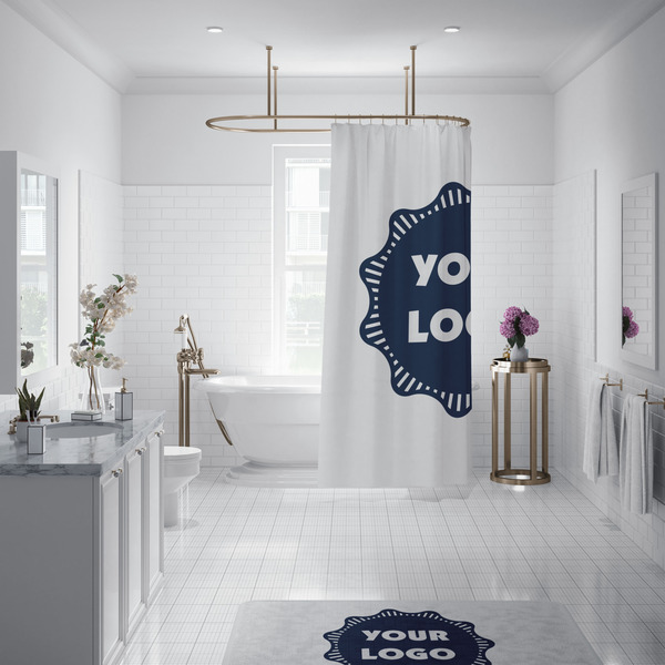 Logo Shower Curtain - Custom Size