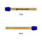 Logo Silicone Brushes - Blue - Front & Back