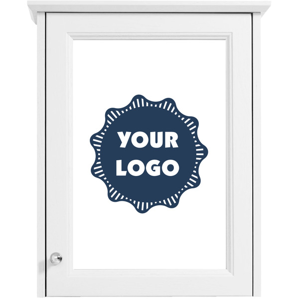 Logo Single White Cabinet Decal