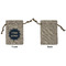 Logo Small Burlap Gift Bag - Front Approval