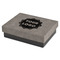 Logo Small Engraved Gift Box with Leather Lid - Front/Main