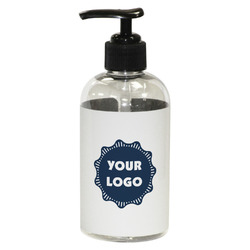 Logo Plastic Soap / Lotion Dispenser - 8 oz - Small - Black