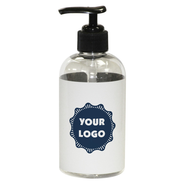 Custom Logo Plastic Soap / Lotion Dispenser - 8 oz - Small - Black