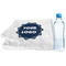 Logo Sports Towel Folded with Water Bottle