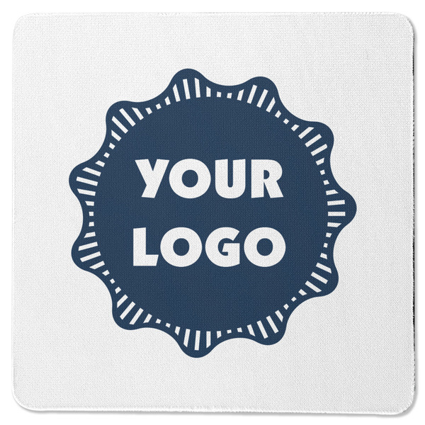 Logo Square Coaster Rubber Back - Single