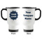 Logo Stainless Steel Travel Mug with Handle - Front & Back