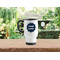 Logo Stainless Steel Travel Mug with Handle Lifestyle White