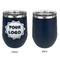 Logo Stainless Wine Tumblers - Navy - Single Sided - Approval