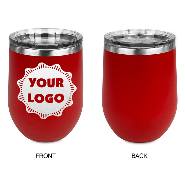 Logo Stainless Wine Tumblers - Red - Single Sided - Approval