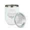 Logo Stainless Wine Tumblers - White - Double Sided - Alt View