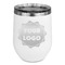 Logo Stainless Wine Tumblers - White - Double Sided - Front