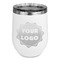 Logo Stainless Wine Tumblers - White - Single Sided - Front