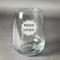 Logo Stemless Wine Glass - Front/Approval