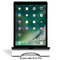 Logo Stylized Tablet Stand - Front with ipad