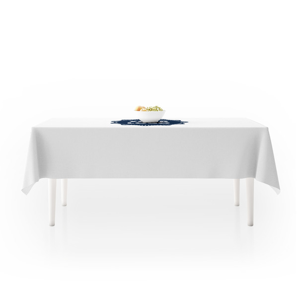 Logo Tablecloths (58"x102") - LIFESTYLE (side view)