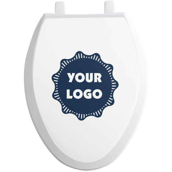 Logo Toilet Seat Decal - Elongated - Front