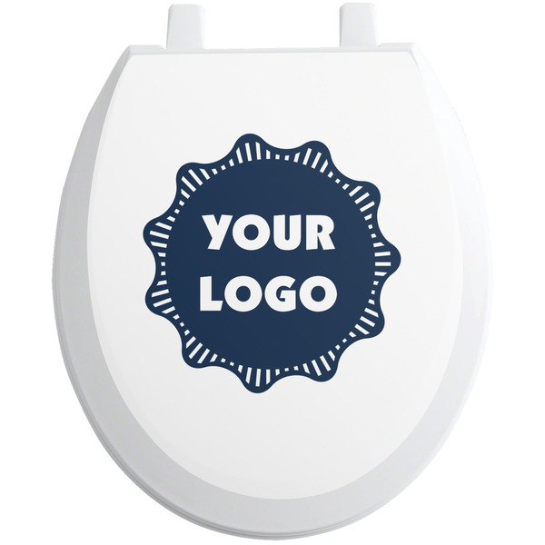 Custom Logo Toilet Seat Decal - Round