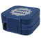 Logo Travel Jewelry Boxes - Leather - Navy Blue - View from Rear