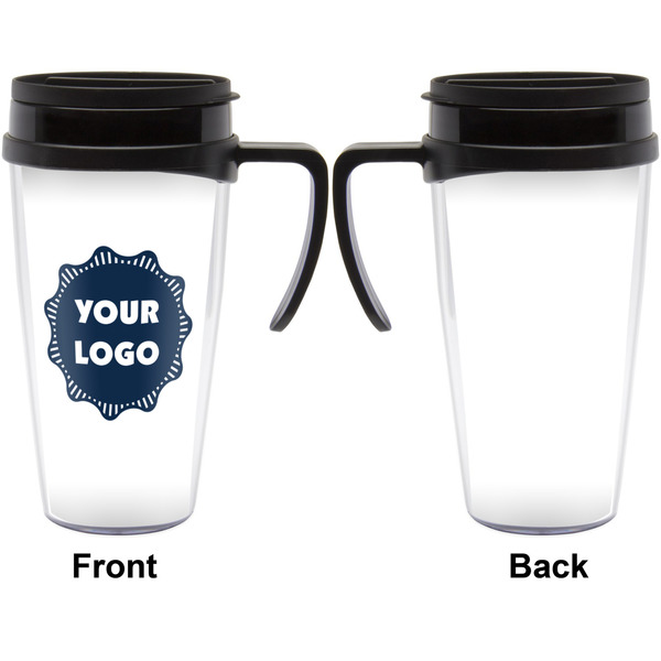 Logo Travel Mug with Black Handle - Approval