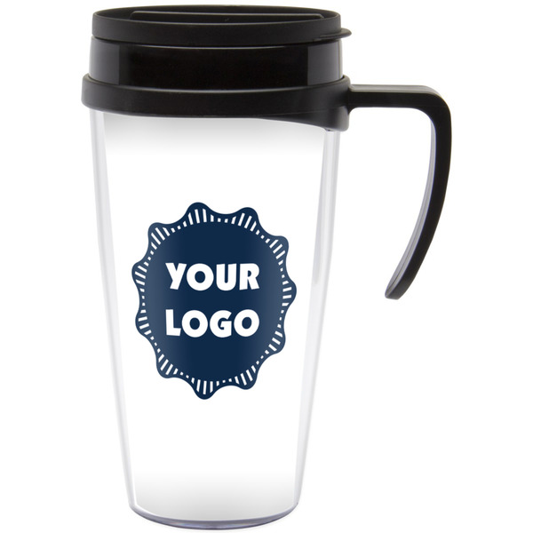 Custom Logo Acrylic Travel Mug with Handle