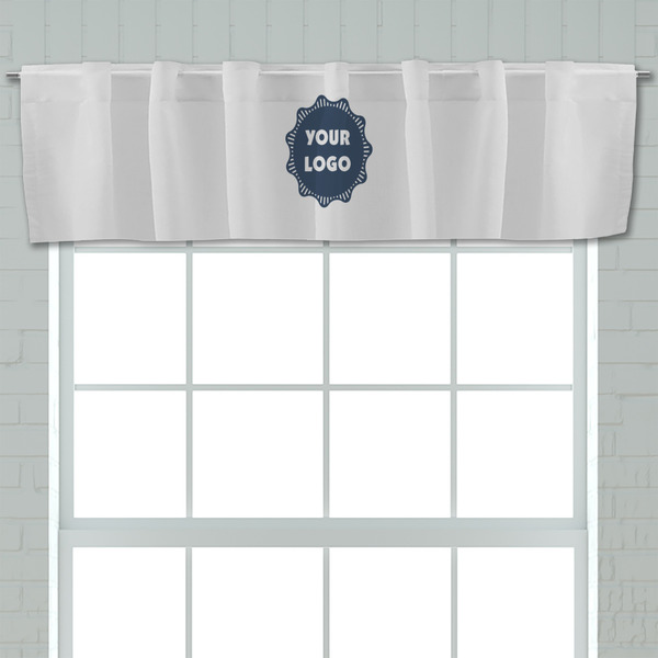 Logo Valance - Closeup on window