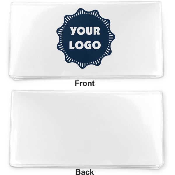 Logo Vinyl Check Book Cover - Front and Back