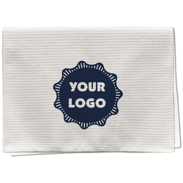 Custom Logo Kitchen Towel - Waffle Weave - Full Color Print
