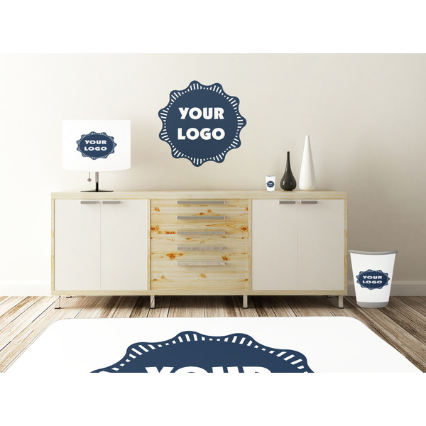 Logo Wall Graphic Decal Wooden Desk