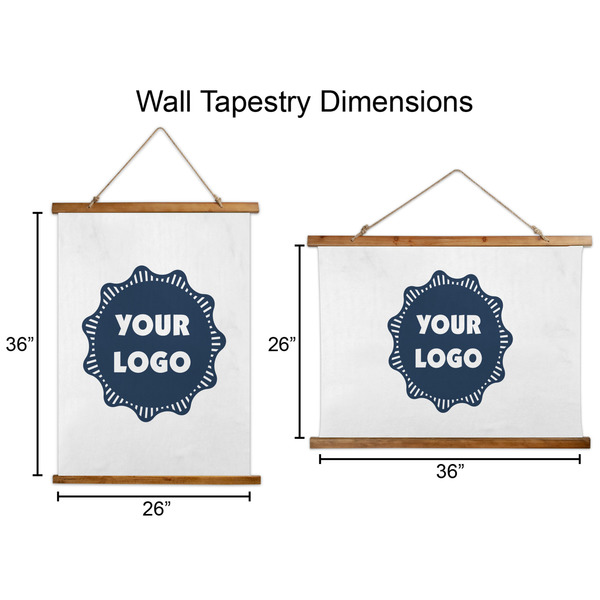 Logo Wall Hanging Tapestries - Parent/Sizing