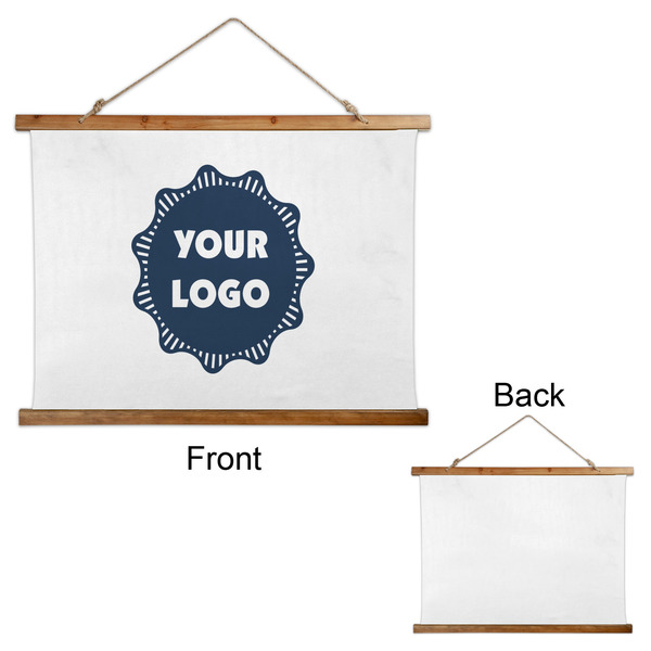 Logo Wall Hanging Tapestry - Landscape - Front & Back