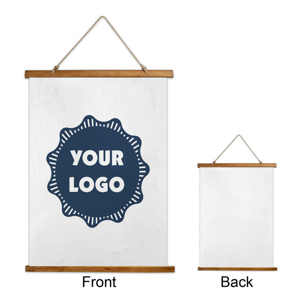 Logo Wall Hanging Tapestry - Portrait - Front & Back