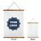 Logo Wall Hanging Tapestry - Portrait - Front & Back