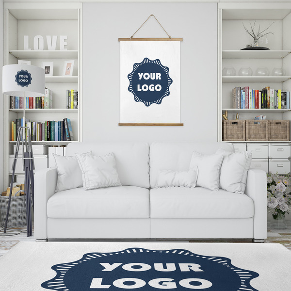 Logo Wall Hanging Tapestry - Portrait - In Context
