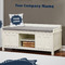 Logo Wall Name Decal Above Storage bench