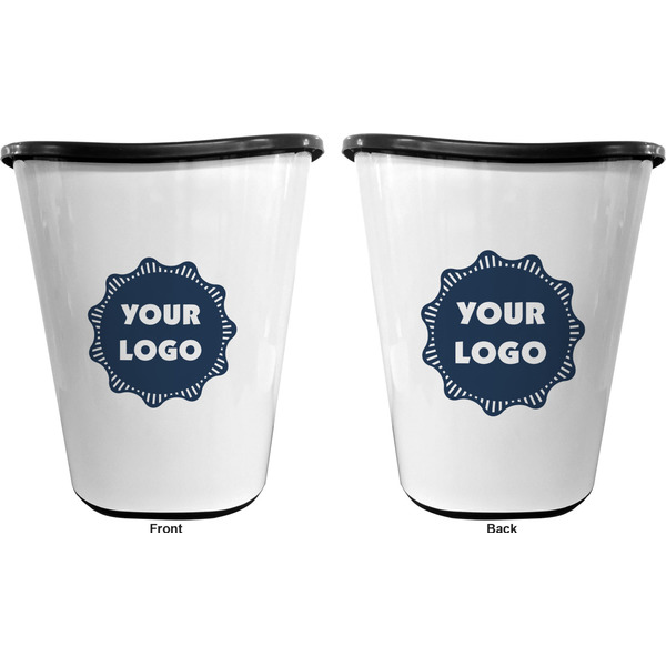 Logo Waste Basket - Black - Double Sided - Approval