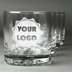 Logo Whiskey Glasses - Engraved - Set of 4