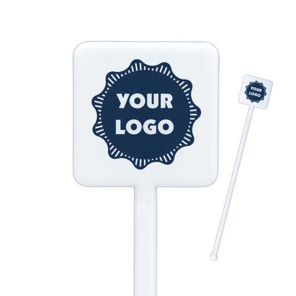 Custom Logo Square Plastic Stir Sticks