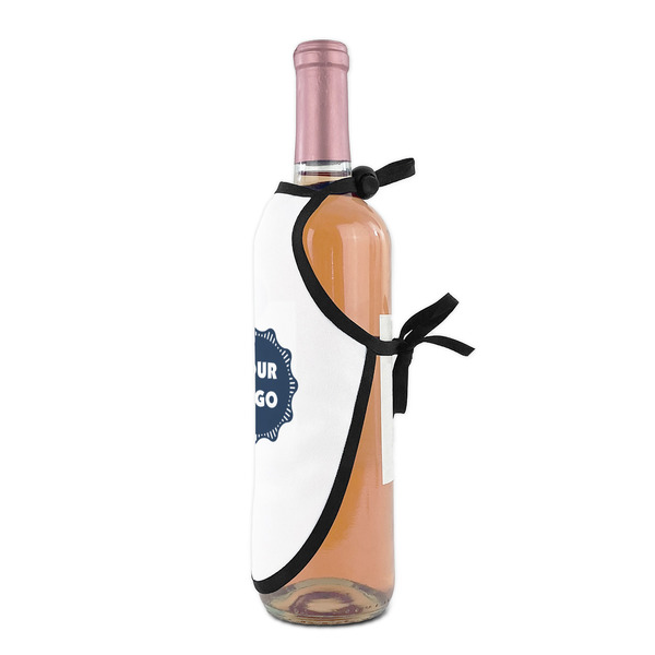 Logo Wine Bottle Apron - DETAIL WITH CLIP ON NECK