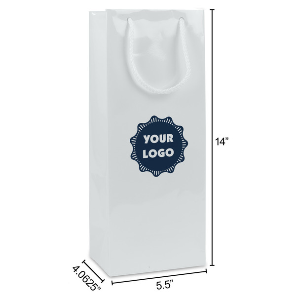 Logo Wine Gift Bag - Dimensions