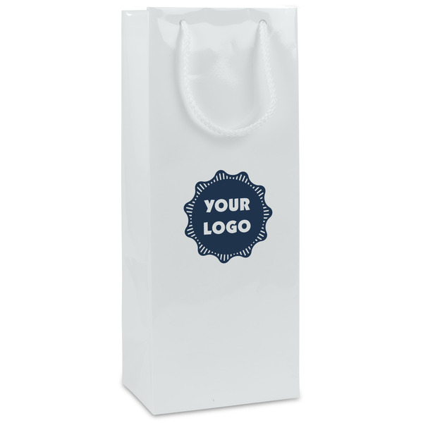 Custom Logo Wine Gift Bags - Matte